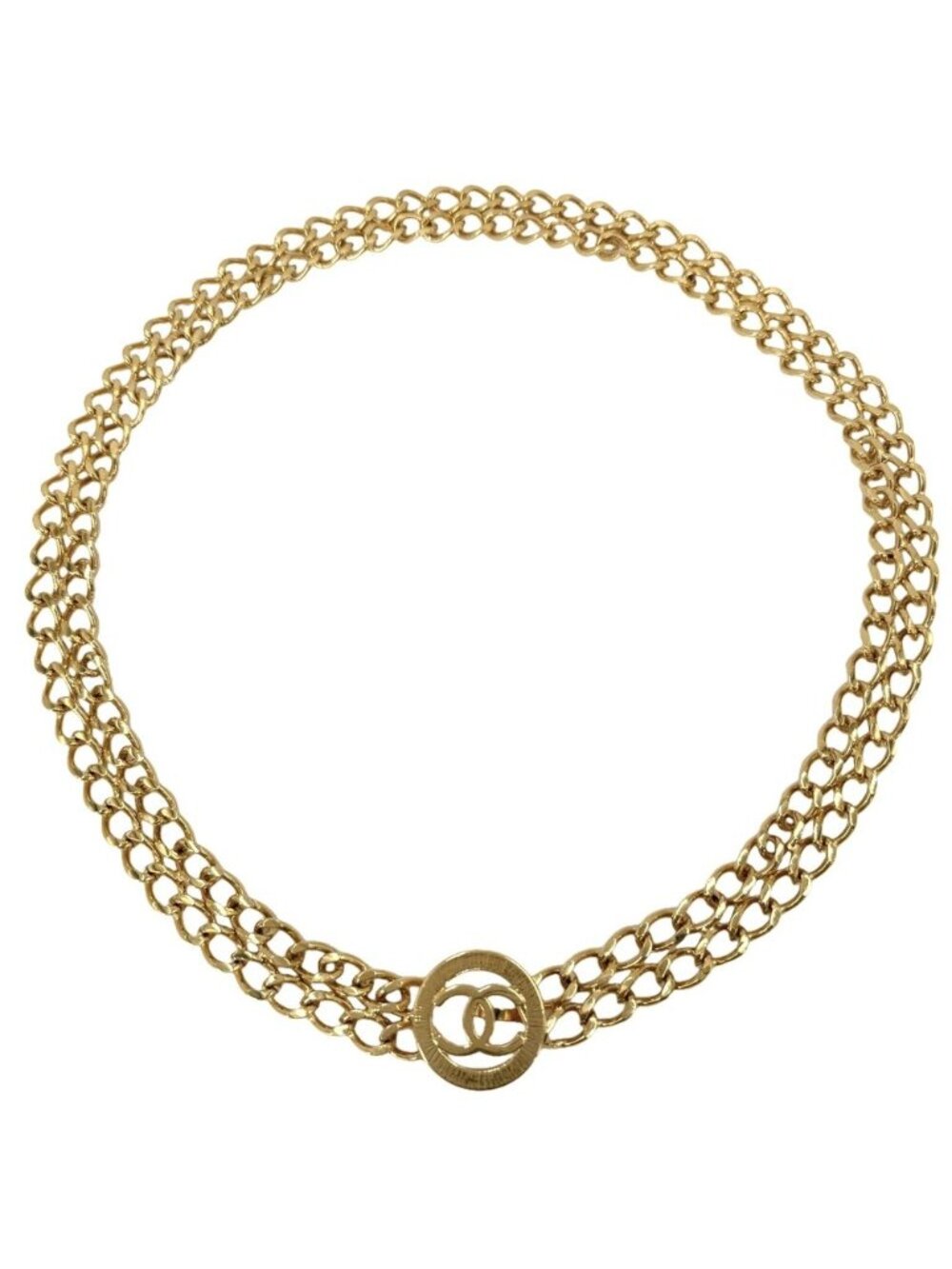 Chanel Belt CC Logo Chain Gold Plated